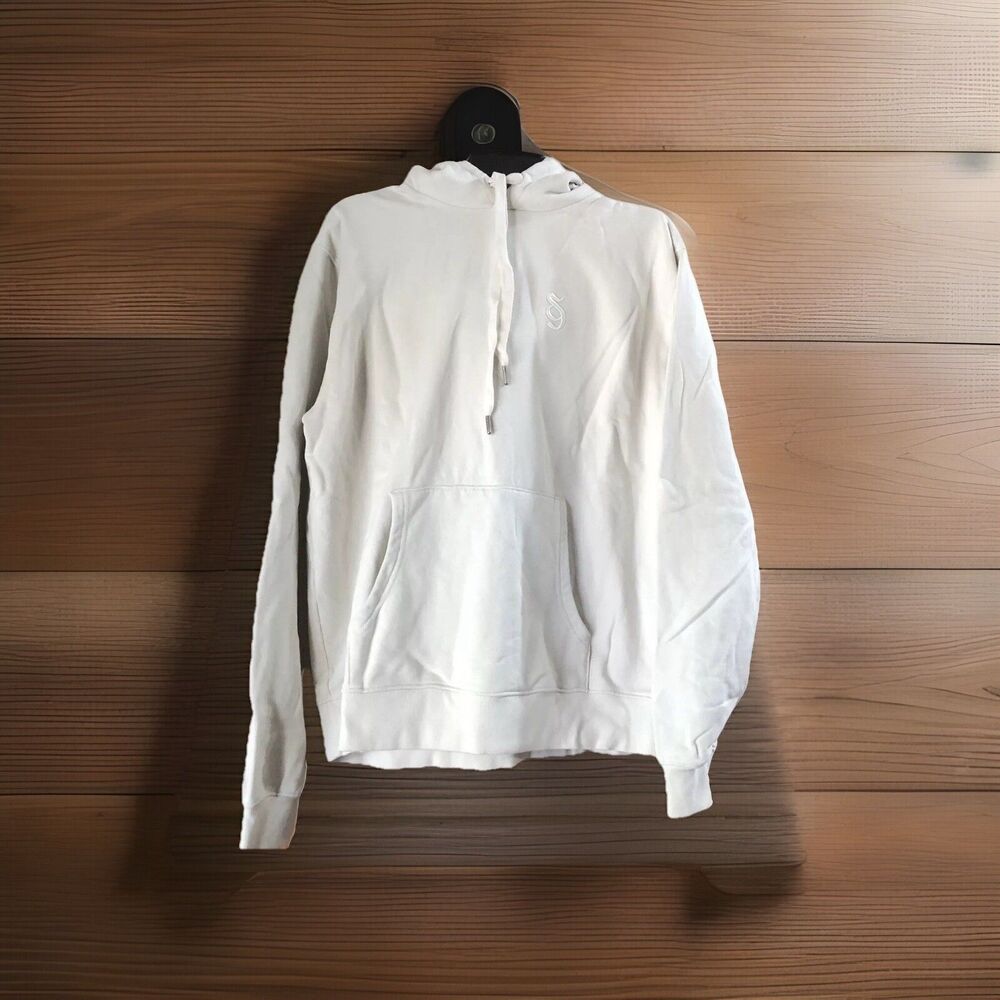 Spiritual Gangster Men’s SG Monogram Classic Hoodie Lounge Beige Size Medium NWT